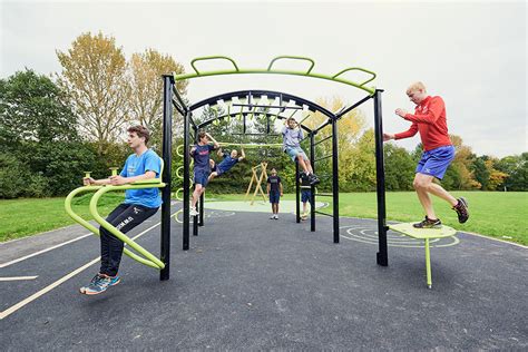 This outdoor gym has high bars for pull ups and muscle ups, high bars, low bars, swedish wall bar and a set of parallel bars for dips and handstands. . Calisthenic parks near me